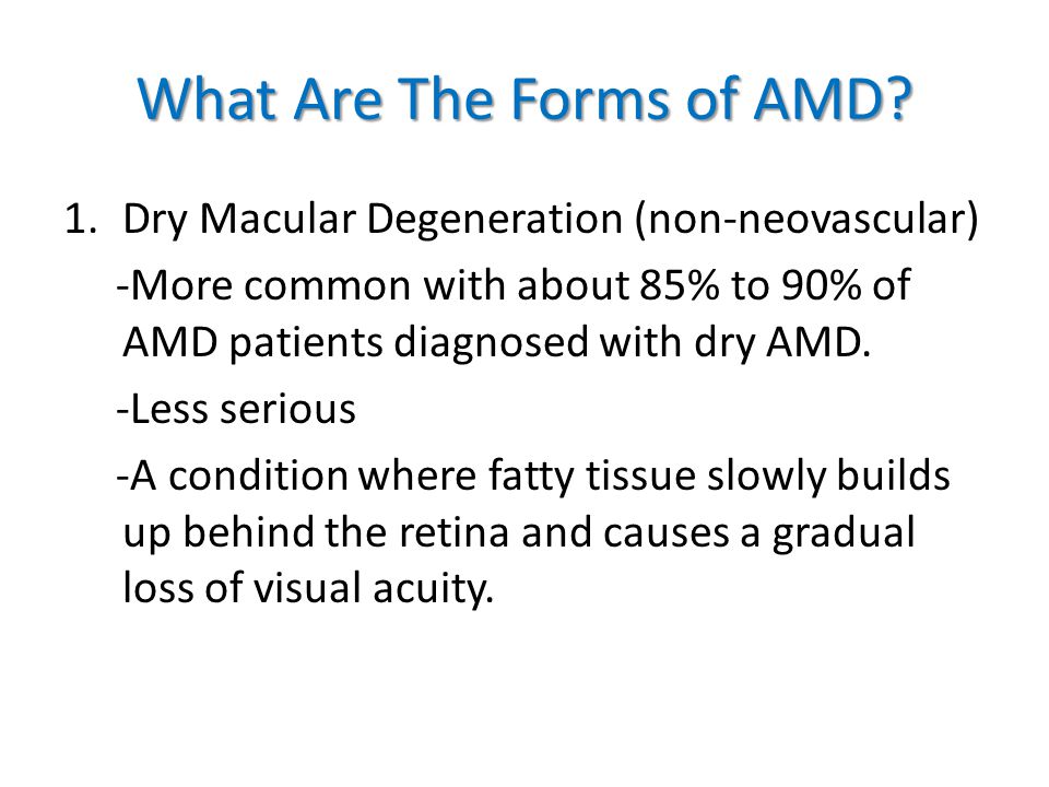 What Are The Forms of AMD.