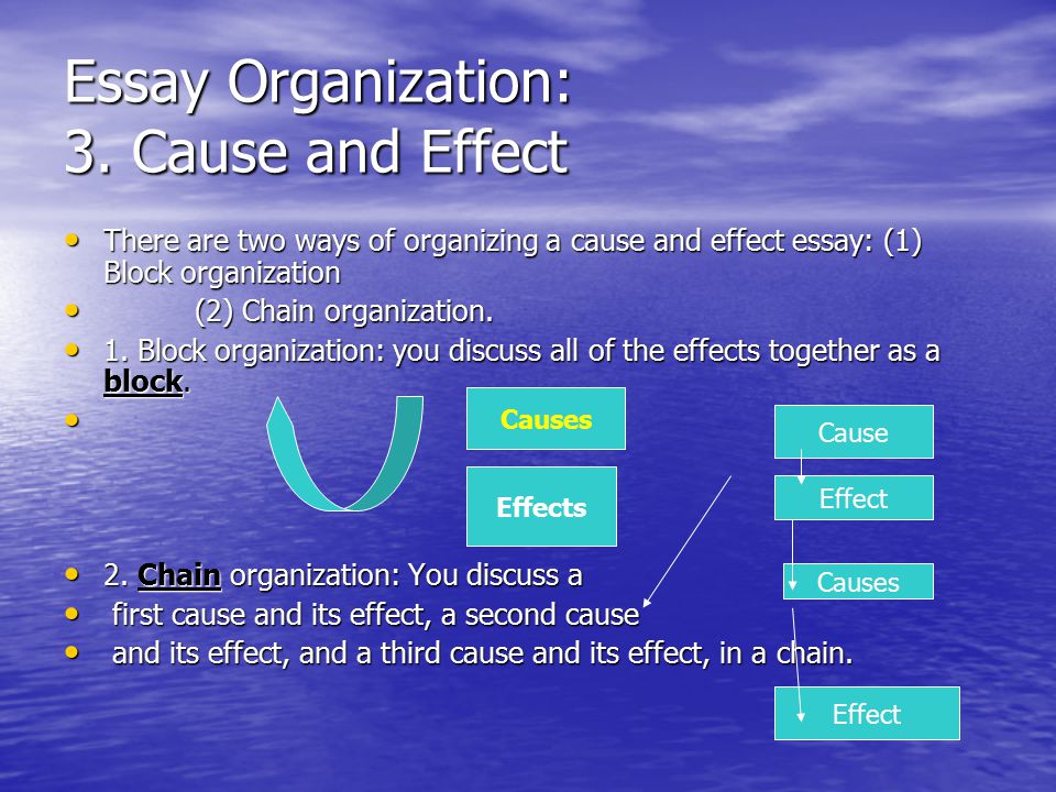 A Cause And Effect Essay