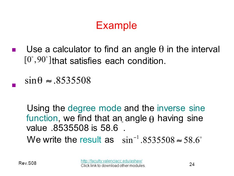 24 Rev.S08 Example   Click link to download other modules.