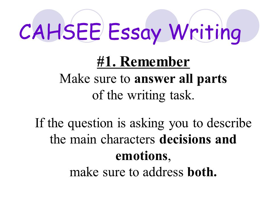 past cahsee essay prompts past cahsee essay prompts