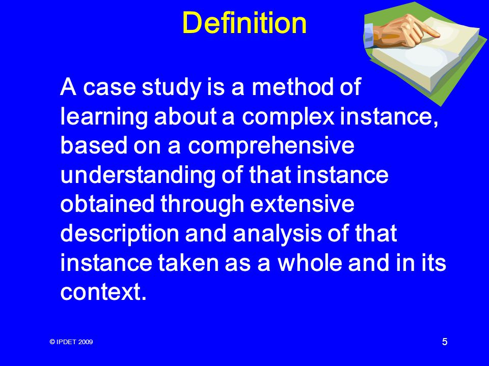 Definition Case Study Dissertation