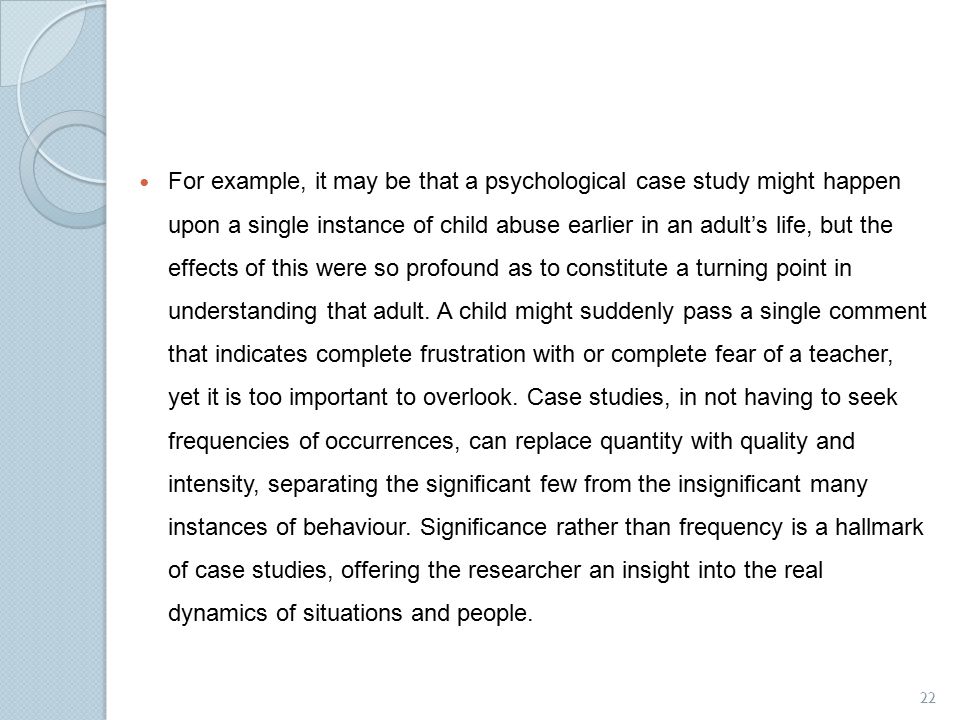 Case studies of emotional child abuse