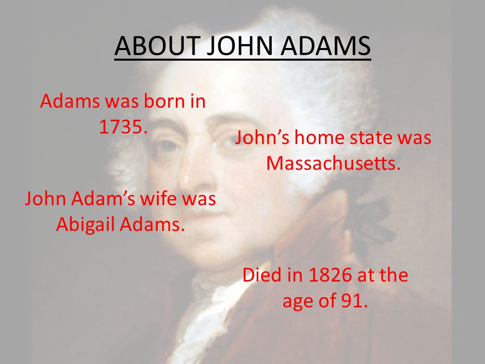John Adams 2 nd U.S. President