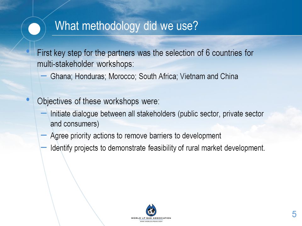 5 What methodology did we use.