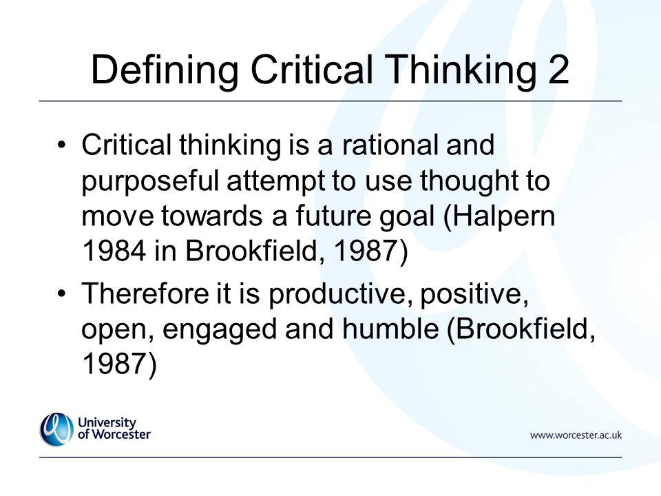 Critical thinking identifying and challenging assumptions