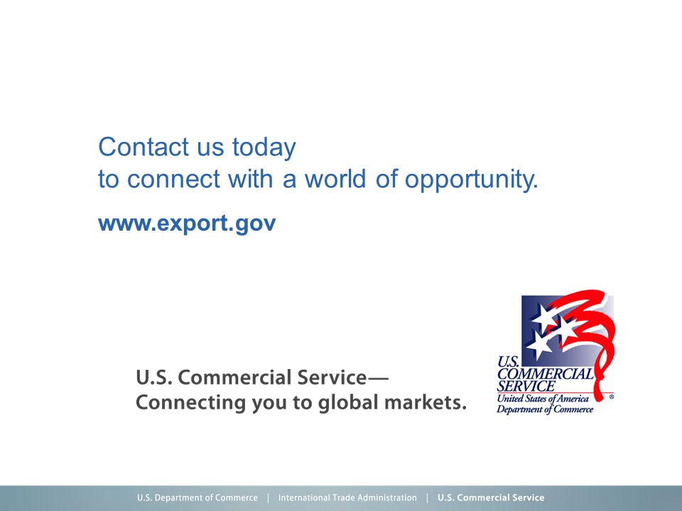 Contact us today to connect with a world of opportunity.
