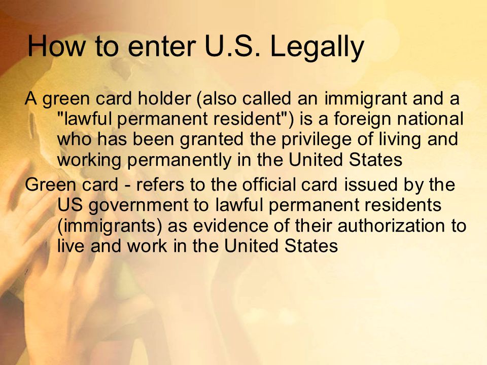How to enter U.S.