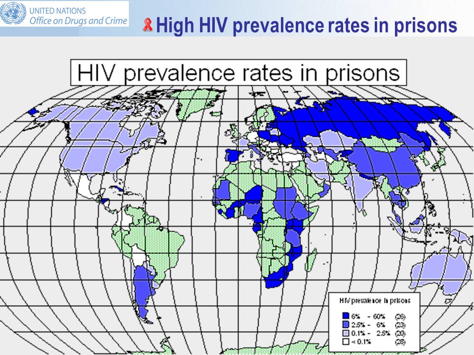 4 High HIV prevalence rates in prisons