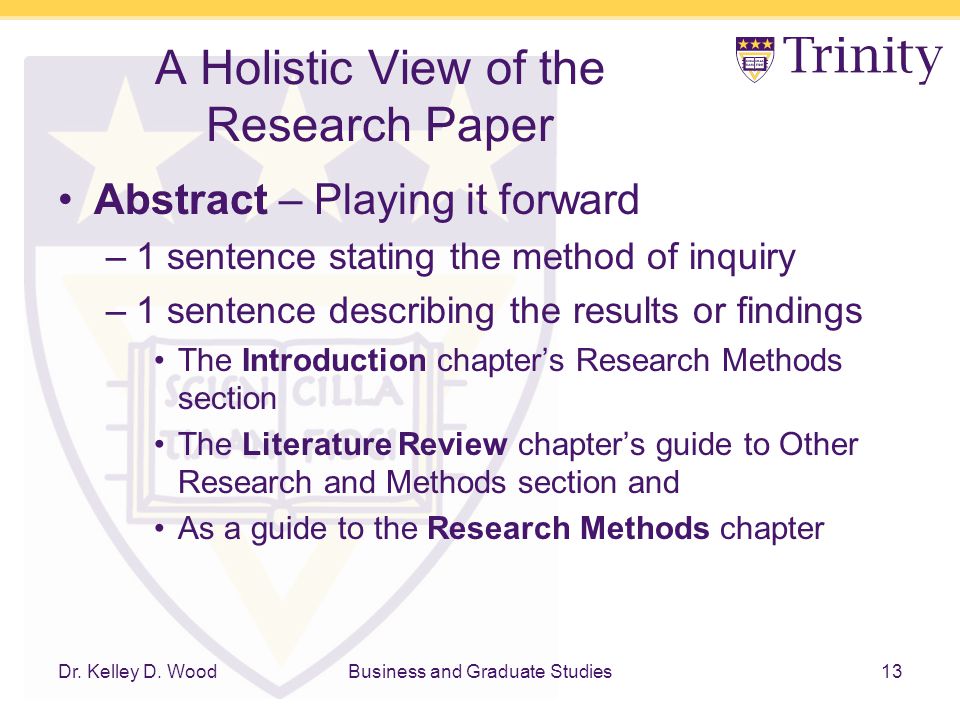 Thesis Method