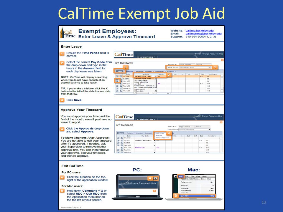 time card cal
