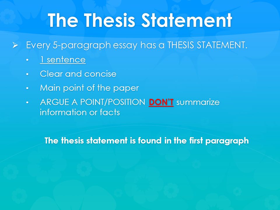 Thesis Help Essay