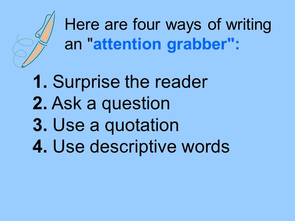 Hook Sentences For Essays