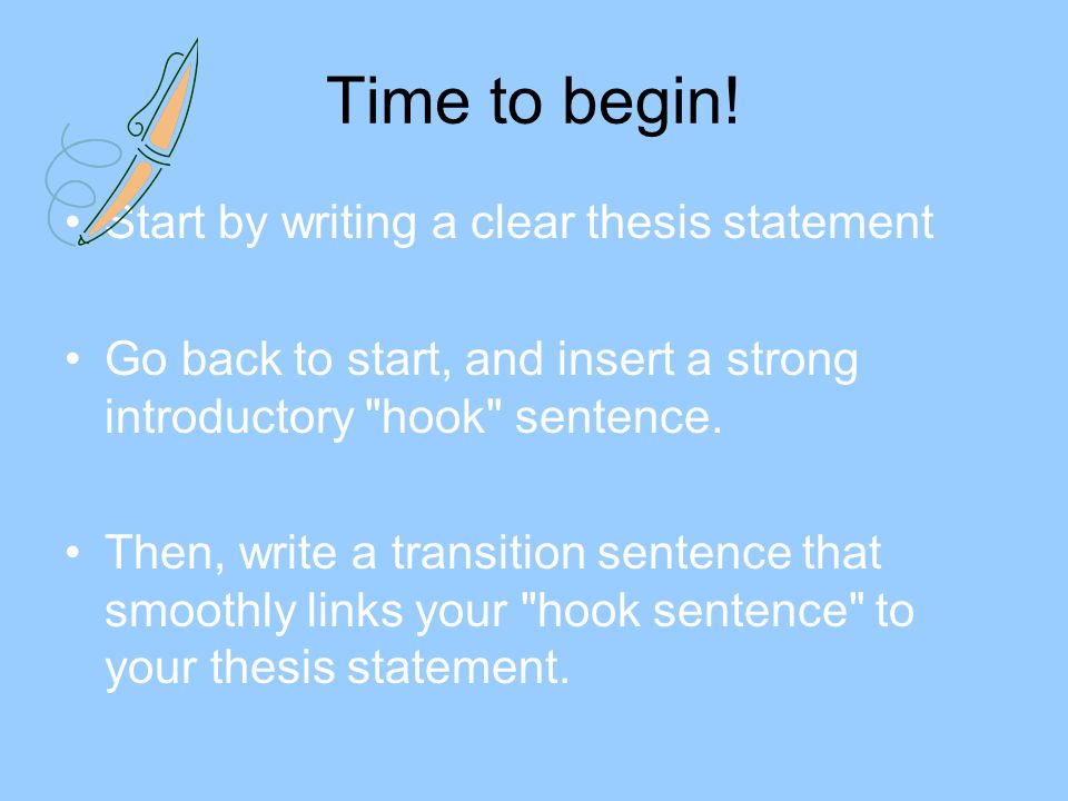 Hot To Write A Thesis Statement