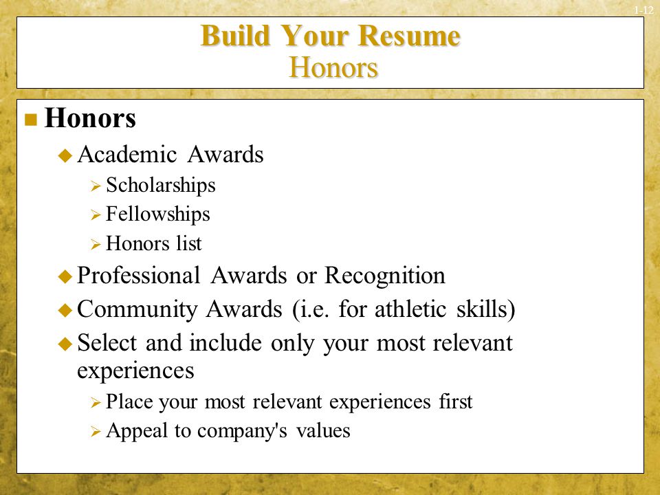honors and awards resume hola klonec co
