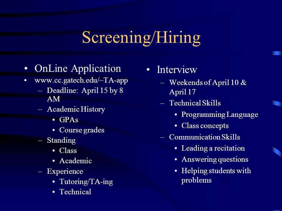 ta interview questions