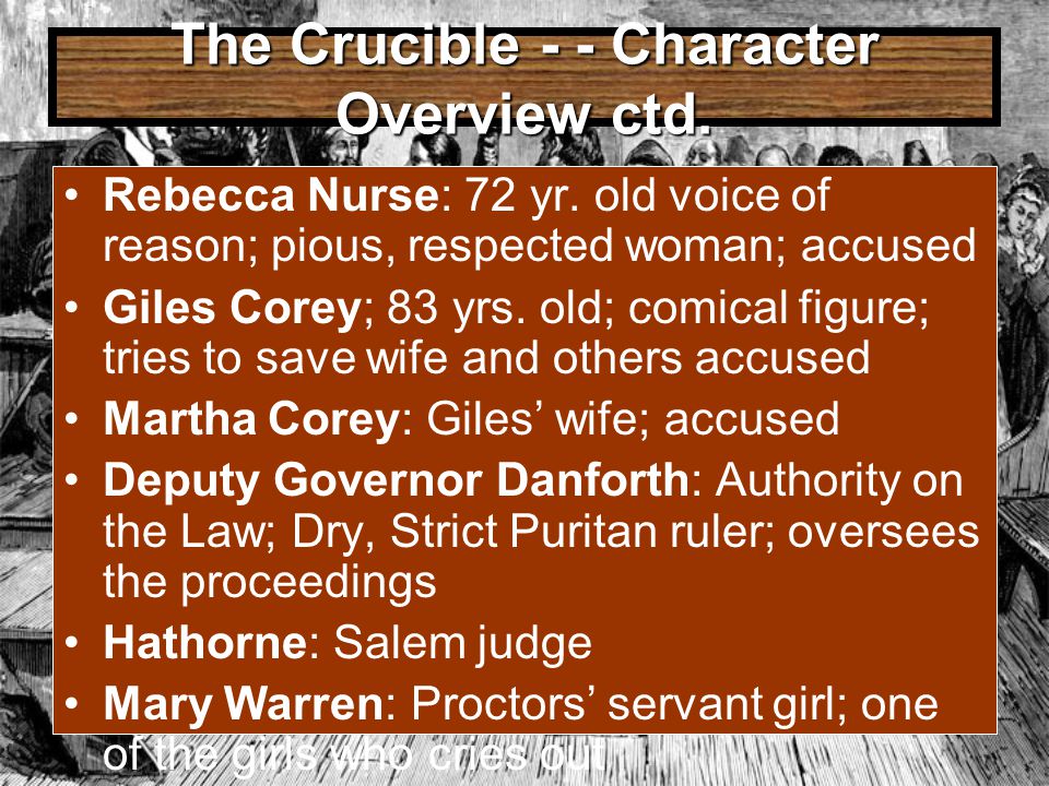 crucible arthur miller characterization crucible arthur miller characterization
