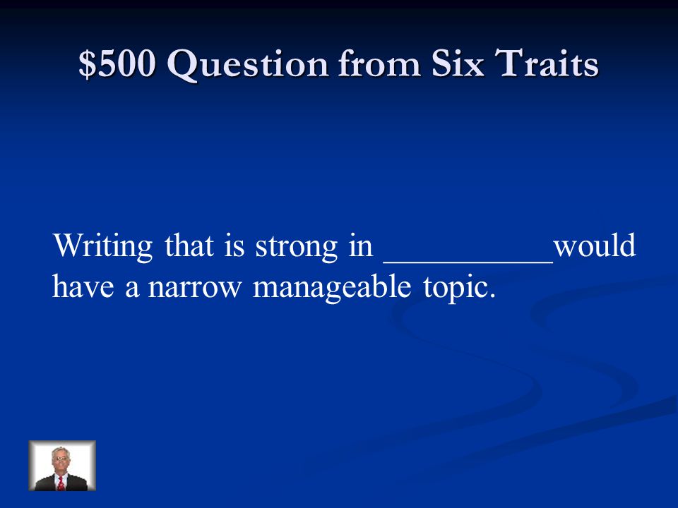 $400 Answer from Six Traits Voice