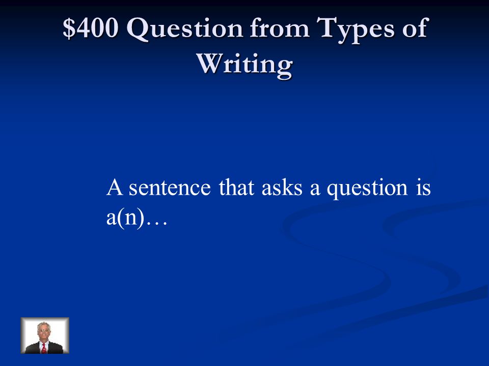 $300 Answer from Types of Writing Imperative Sentence