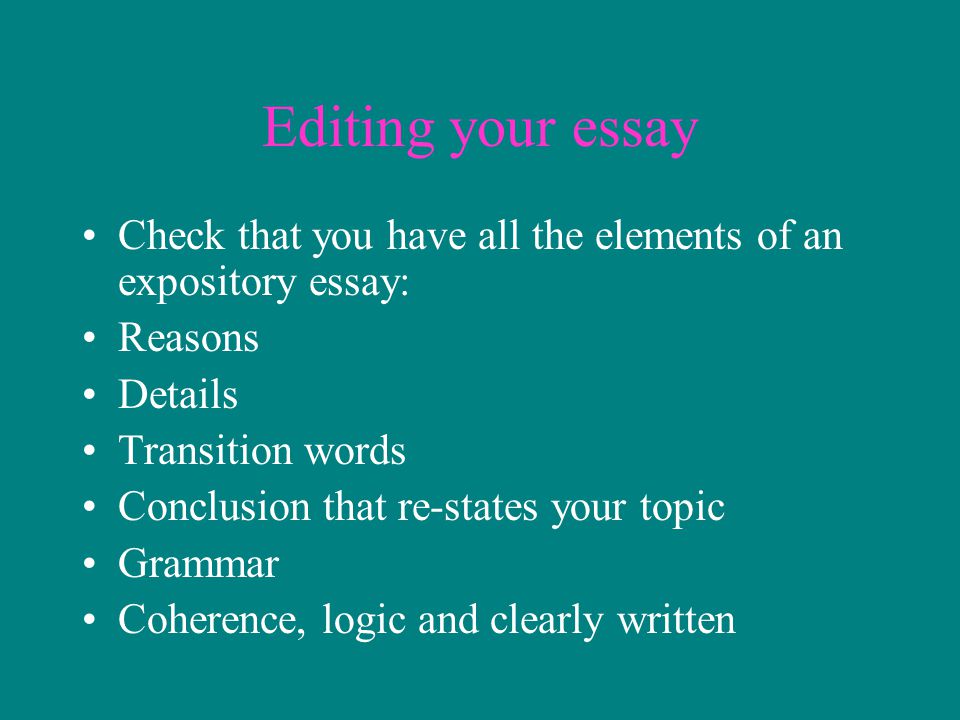 A Expository Essay