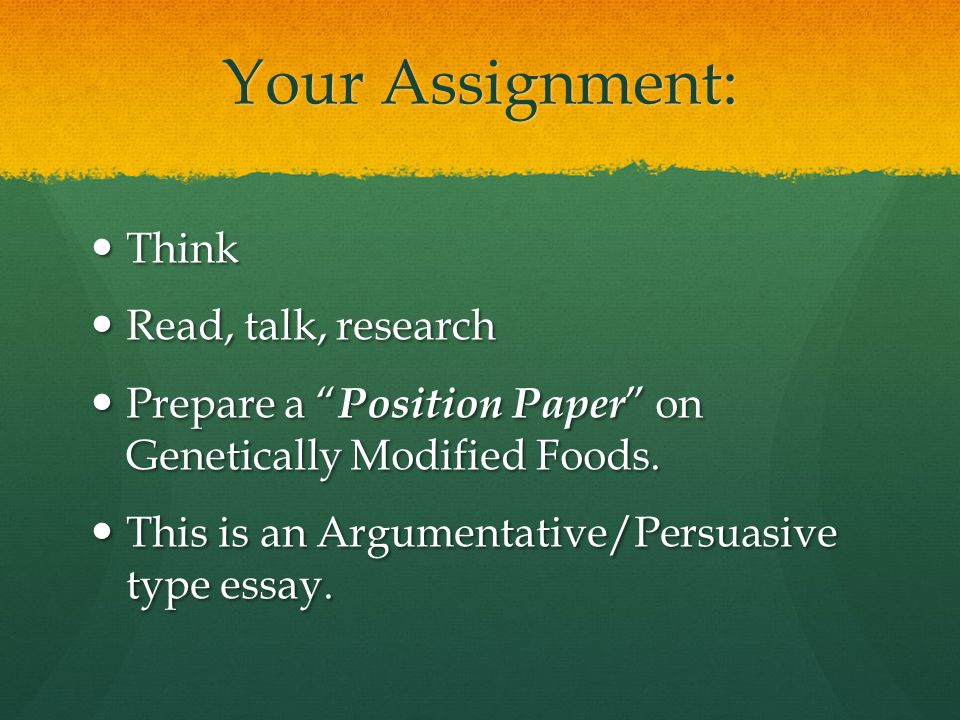 research paper on genetically modified food Name genetically modified organism research paper objective: to research and write a persuasive paper that answers the following question: should people be concerned about using (growing or eating. research paper on genetically modified food Name genetically modified organism research paper objective: to research and write a persuasive paper that answers the following question: should people be concerned about using (growing or eating.
