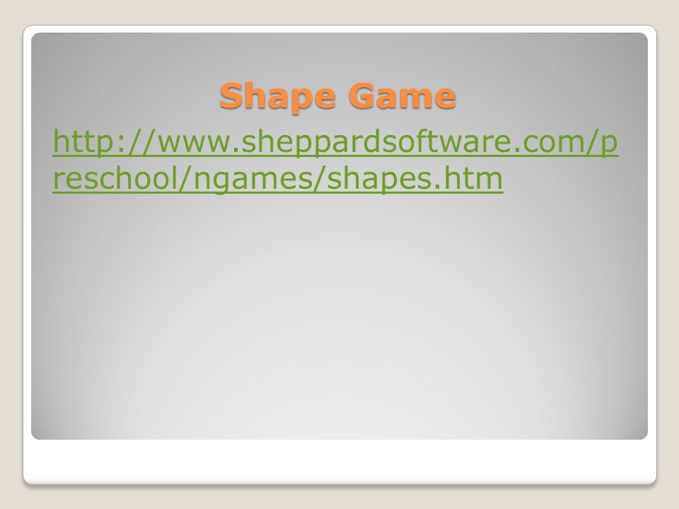 Shape Game   reschool/ngames/shapes.htm