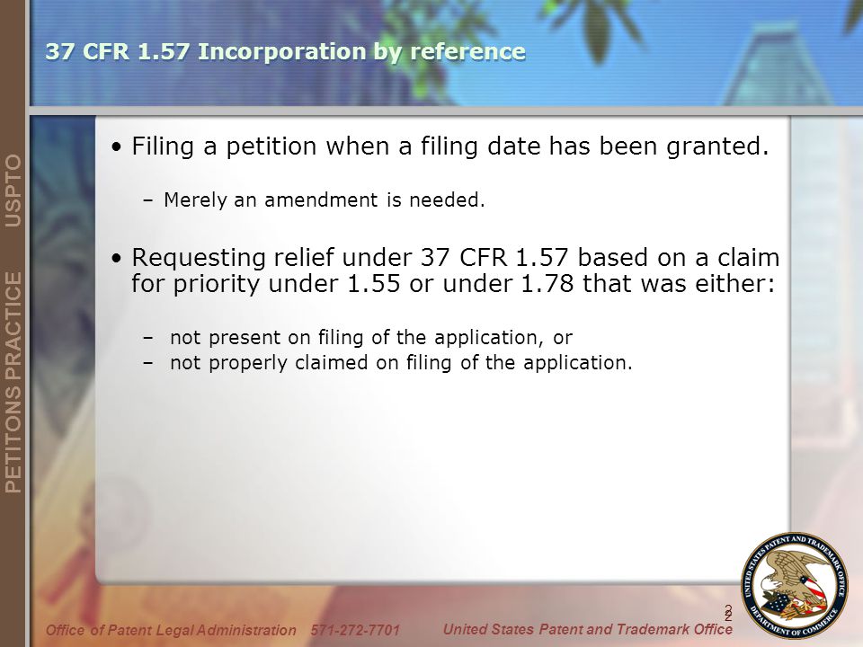 office of petitions