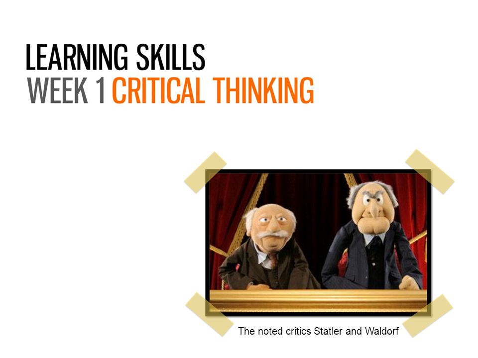 The noted critics Statler and Waldorf