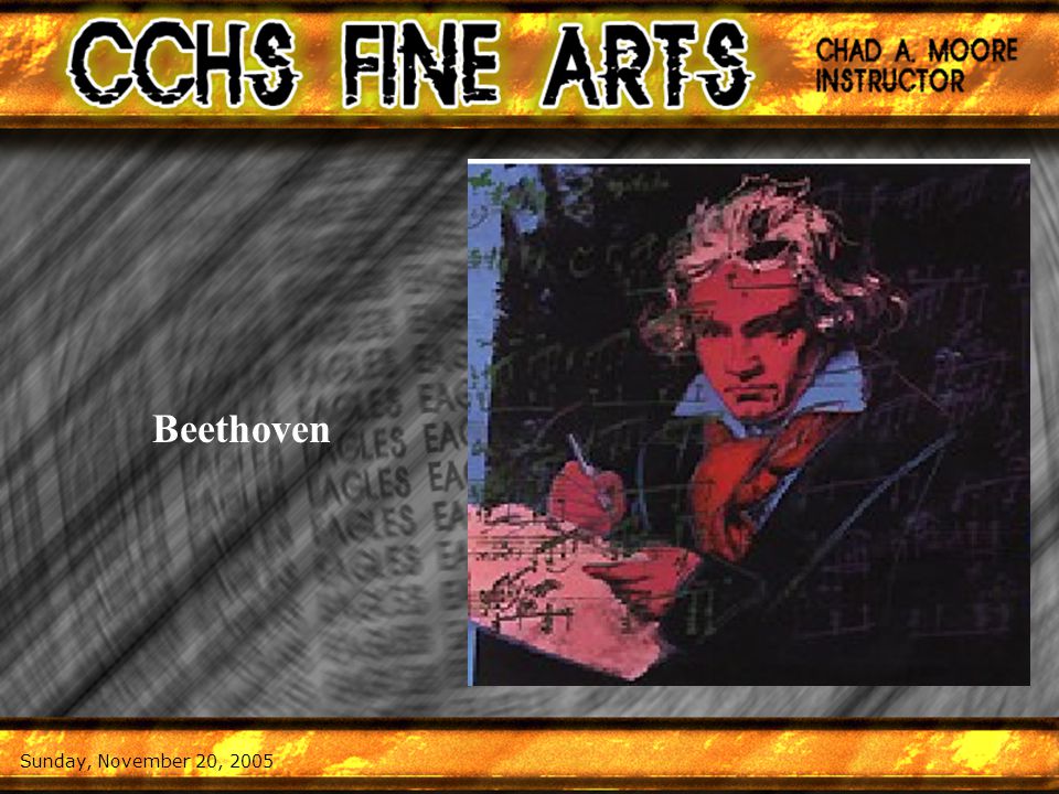 Sunday, November 20, 2005 Beethoven