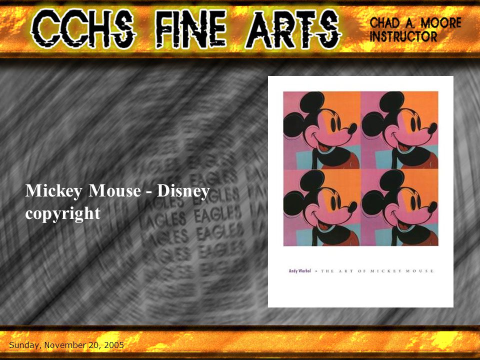 Mickey Mouse - Disney copyright