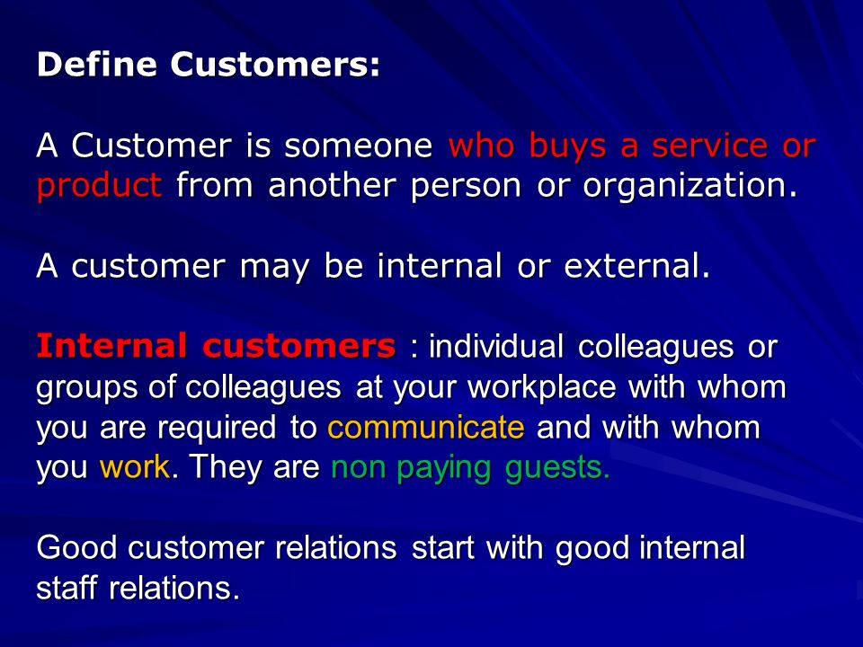 how do you define good customer service