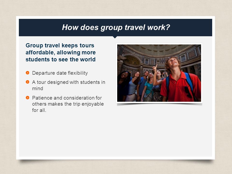 eftours.com How does group travel work.
