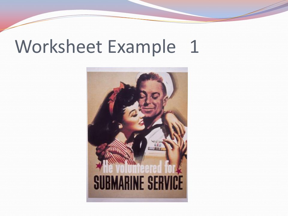 Worksheet Example 1