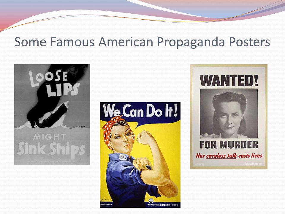 Some Famous American Propaganda Posters