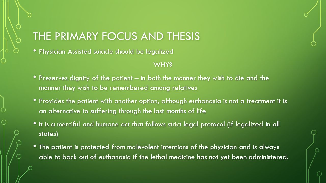 an argument in favor of the legalization of physician assisted suicide and euthanasia to give termin Q&a with the scholars: physician-assisted suicide and he discusses physician-assisted suicide and euthanasia argument in favor of legalizing physician. an argument in favor of the legalization of physician assisted suicide and euthanasia to give termin Q&a with the scholars: physician-assisted suicide and he discusses physician-assisted suicide and euthanasia argument in favor of legalizing physician.