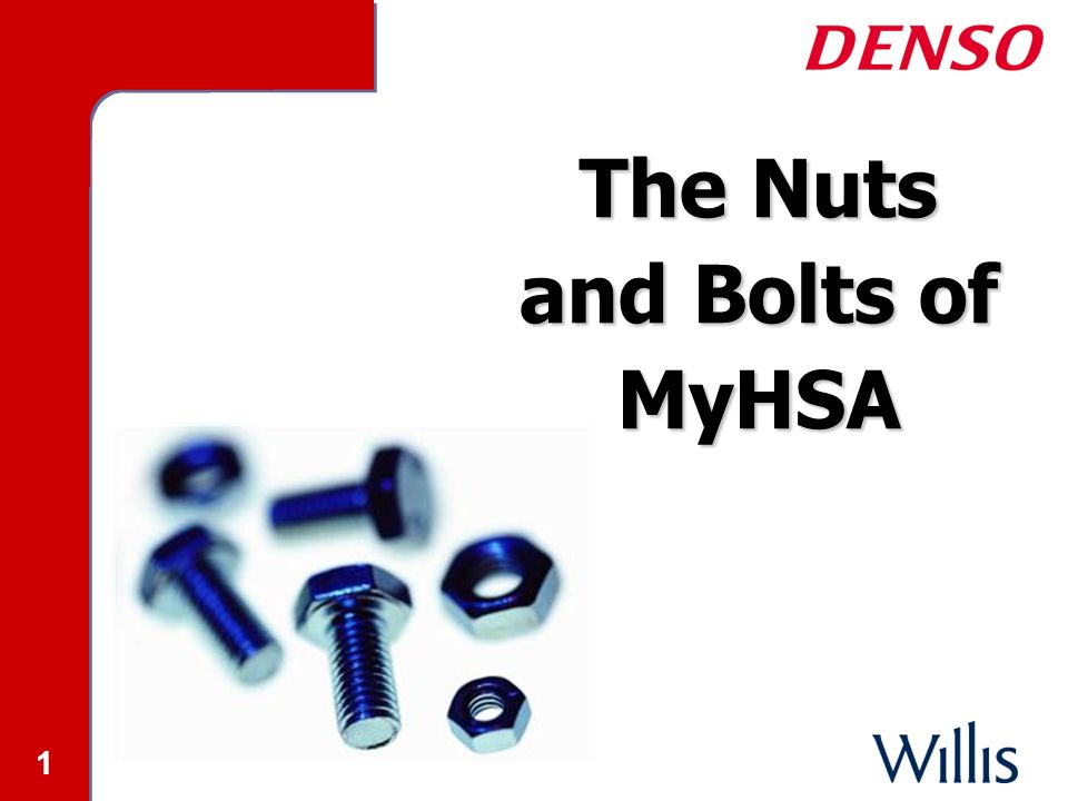 1 The Nuts and Bolts of MyHSA