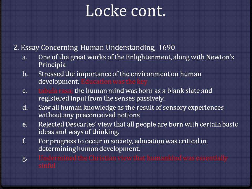 essay on human understanding 1690 essay on human understanding 1690