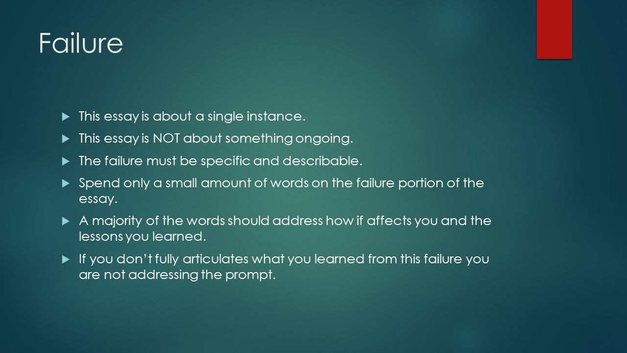 Lesson Learned Essay