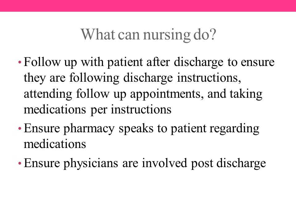 What can nursing do.