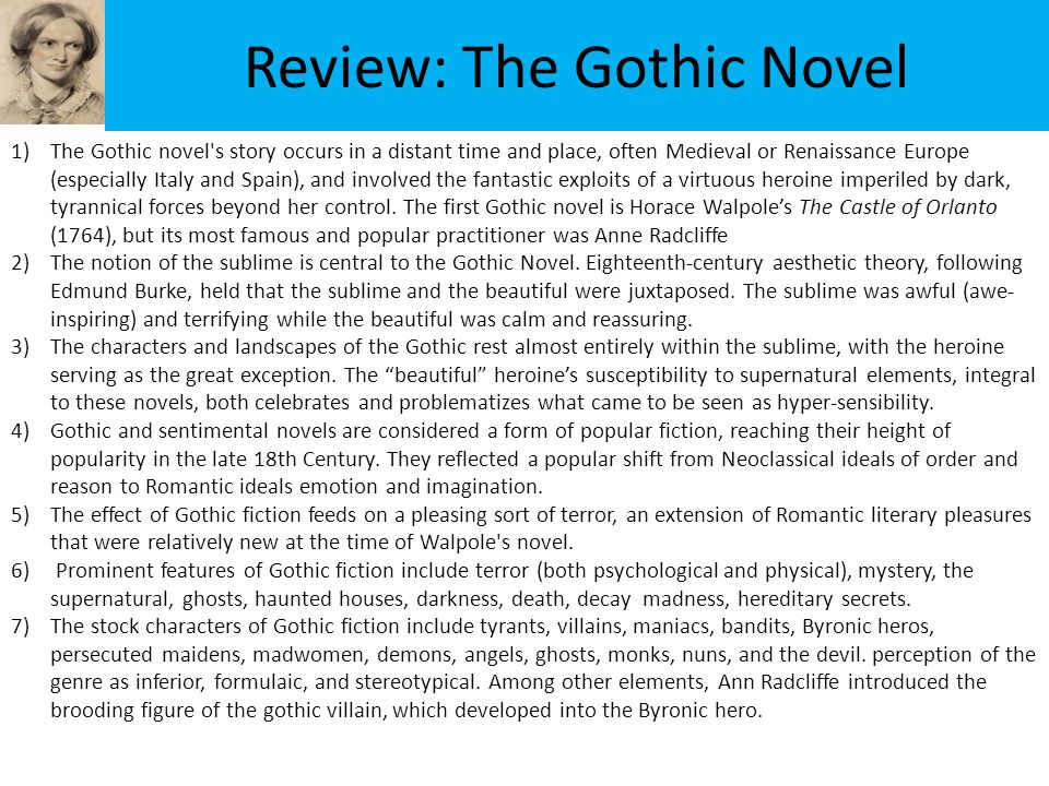 Gothic essay stories