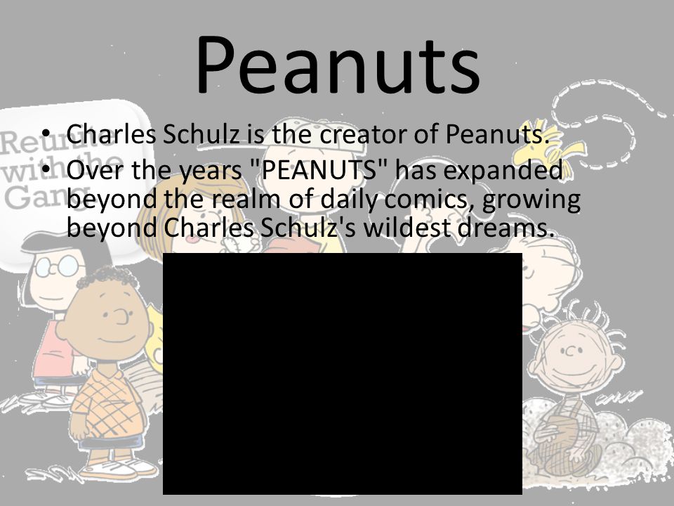 Peanuts Charles Schulz is the creator of Peanuts.