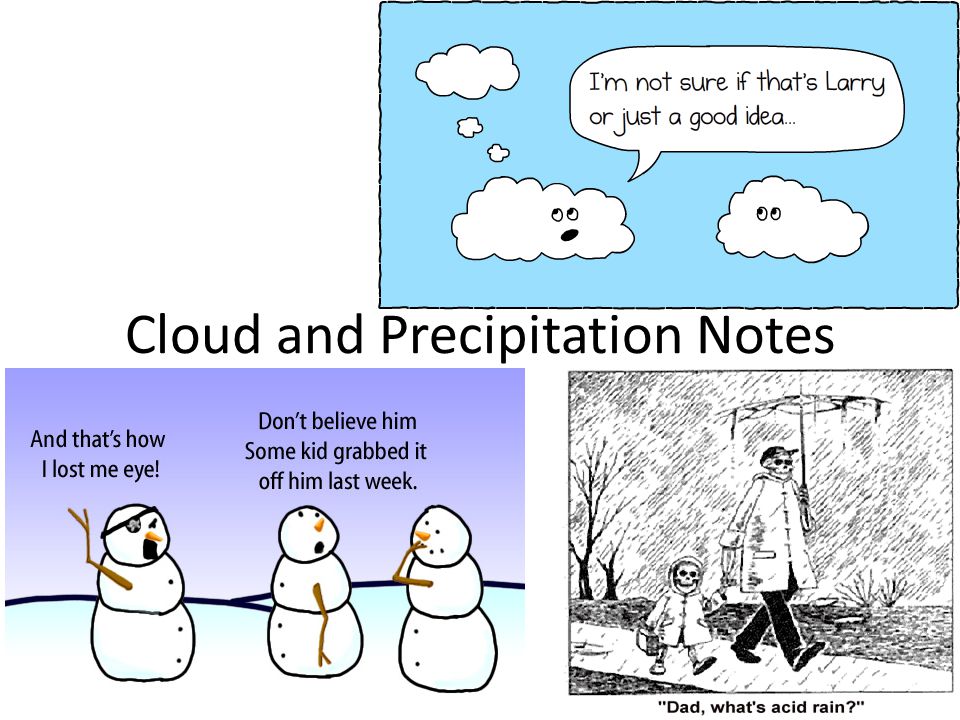Cloud and Precipitation Notes
