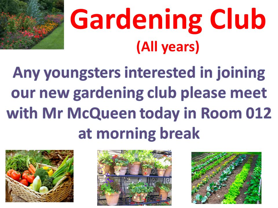 Gardening Club (All years)