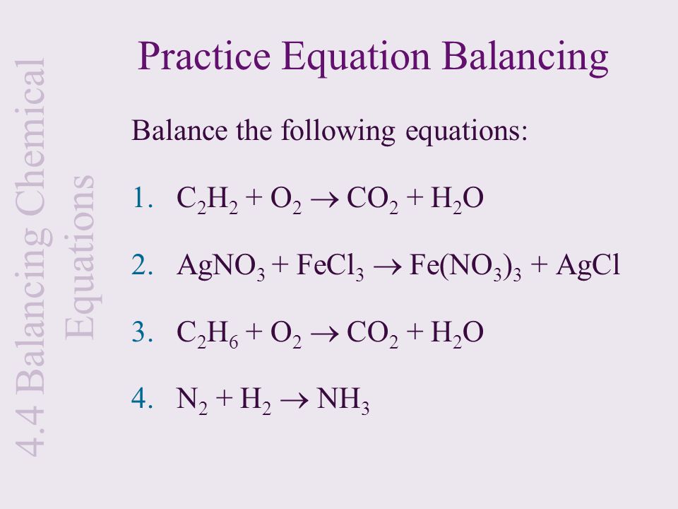 Balancing Chemical Equations Homework Chapter 4 Calculations And The Chemical Equation Denniston Topping Balance Chem Talkchannels