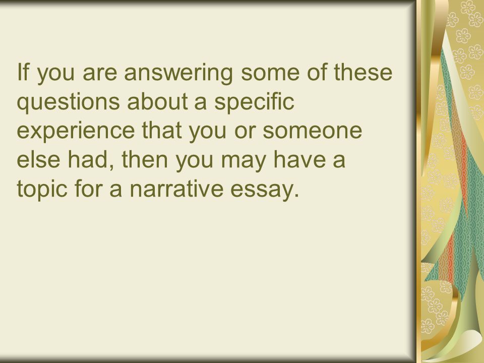 How to start a essay about someone else
