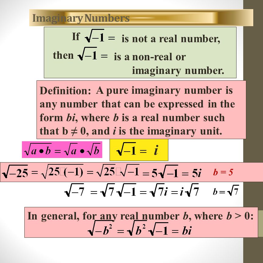 what are imaginary and complex numbers do now solve for x x 0 how to do a bi form