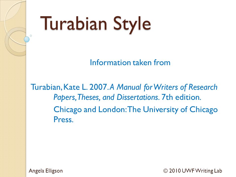 A Manual For Writers Of Research Papers Theses And Dissertations