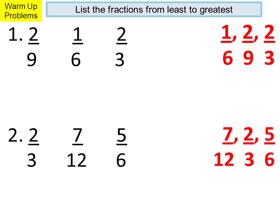 Mixed Fractions Improper Fractions Unit 4.6 Pages