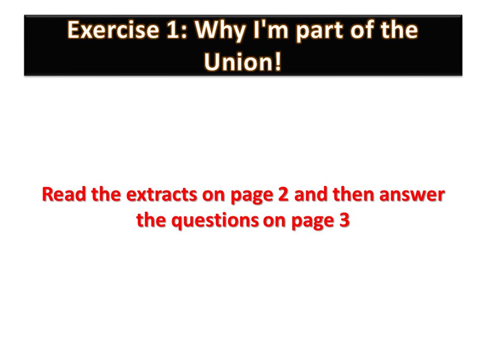 Read the extracts on page 2 and then answer the questions on page 3