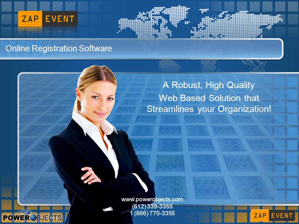 Online Registration Software A Robust, High Quality Web Based Solution that Streamlines your Organization.