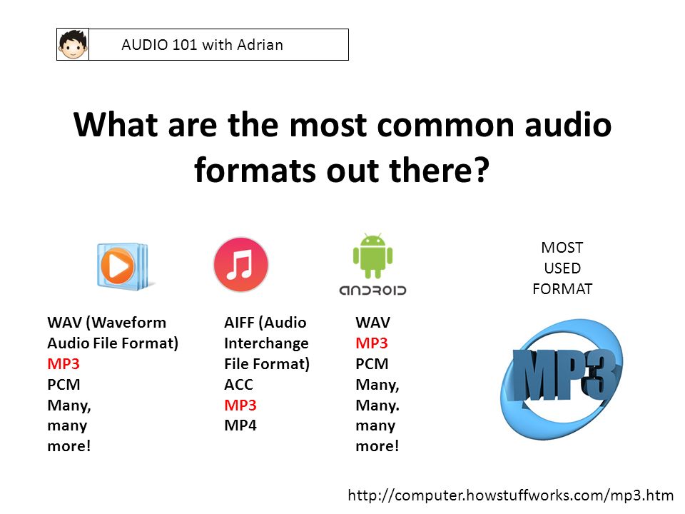 audio 101 with adrian what is an audio file format an audio file pcm file format